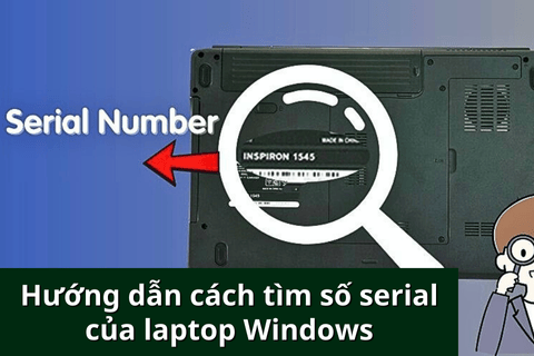 Hướng dẫn cách tìm số serial của laptop Windows